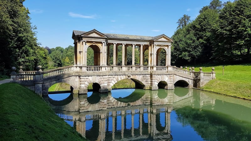The stone bridge at Prior Park is a metaphor for a relationship, symbolizing connection, strength, and the journey shared between two people.